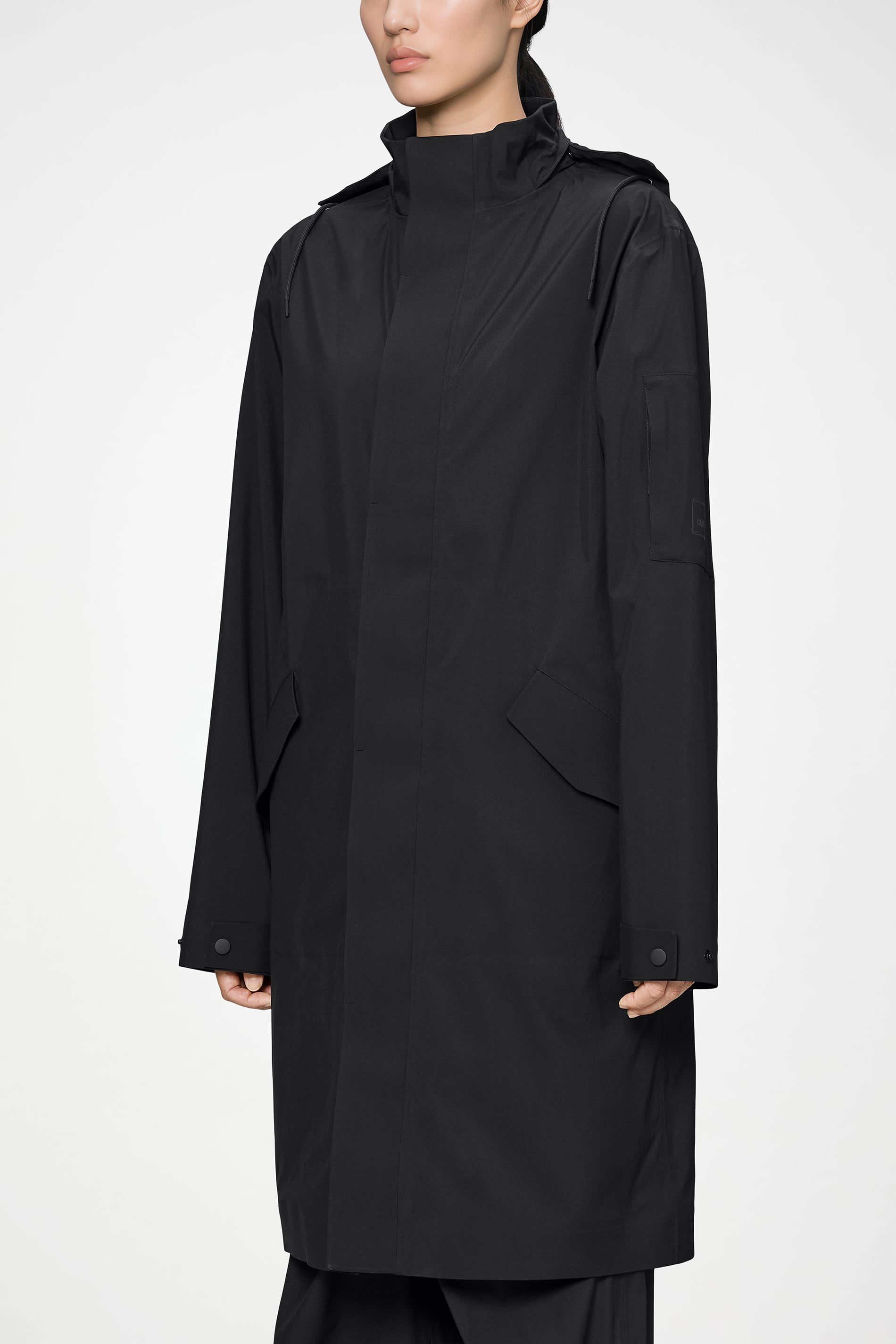 RAINS Suva Hardshell Coat Black Jacket