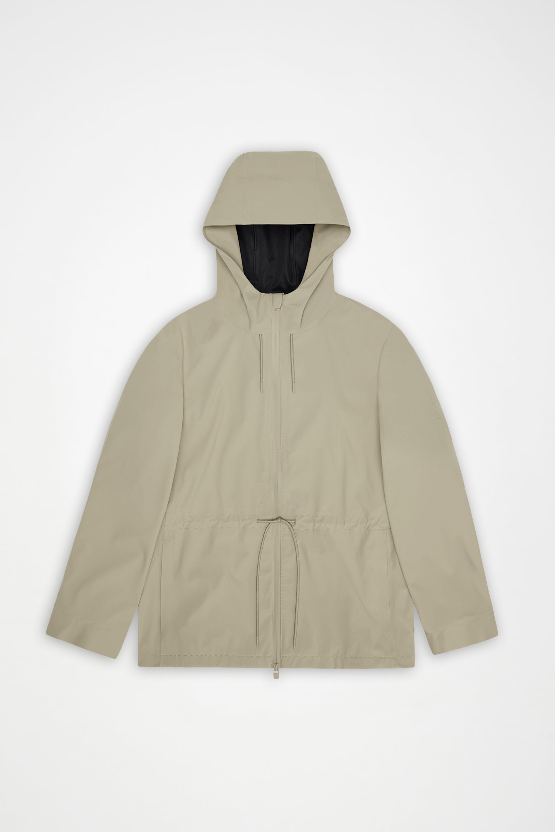 RAINS Suva Hardshell String W Jacket Beige Jacket