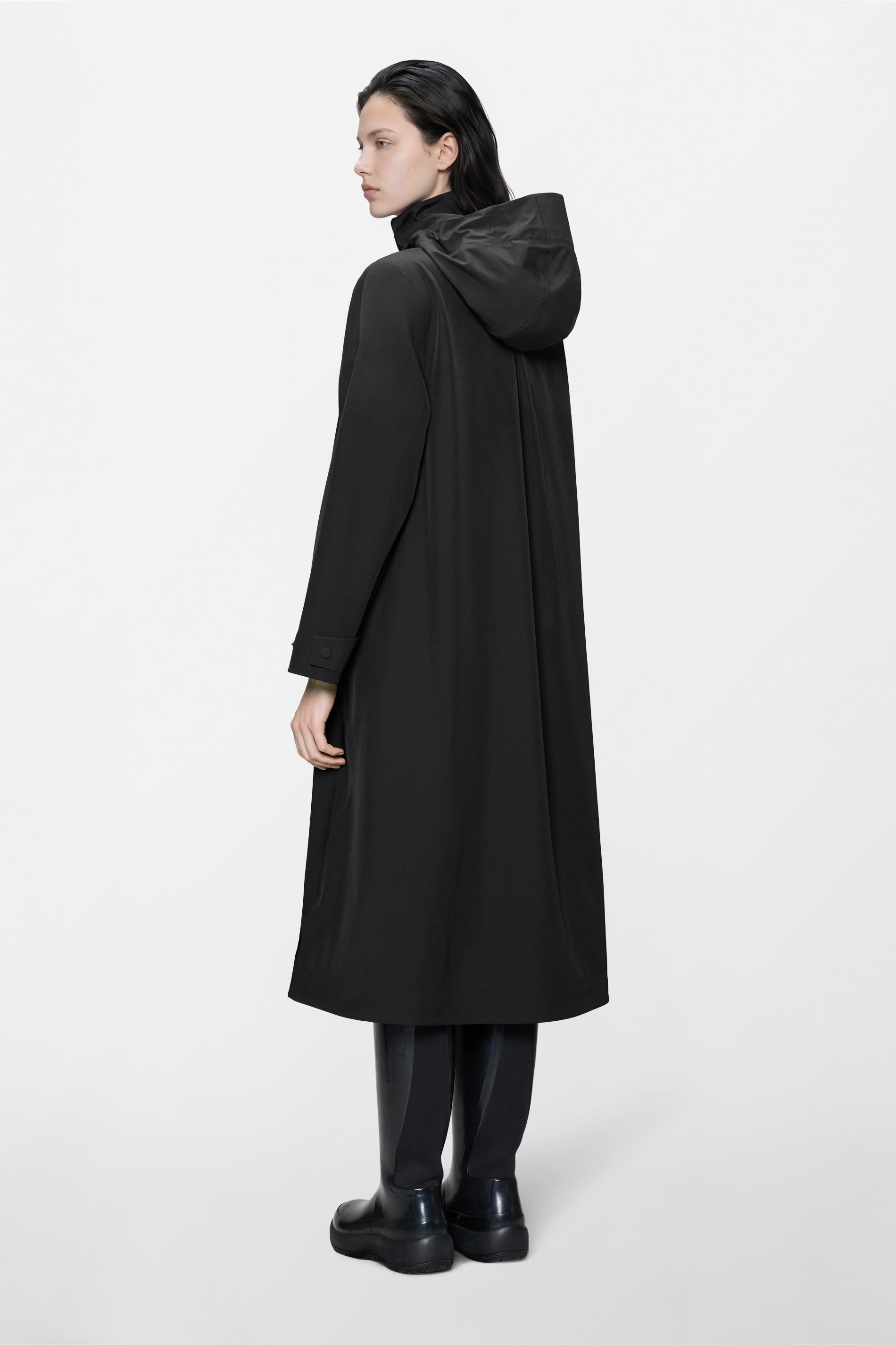 RAINS Suva Softshell A-Line W Jacket Black Jacket