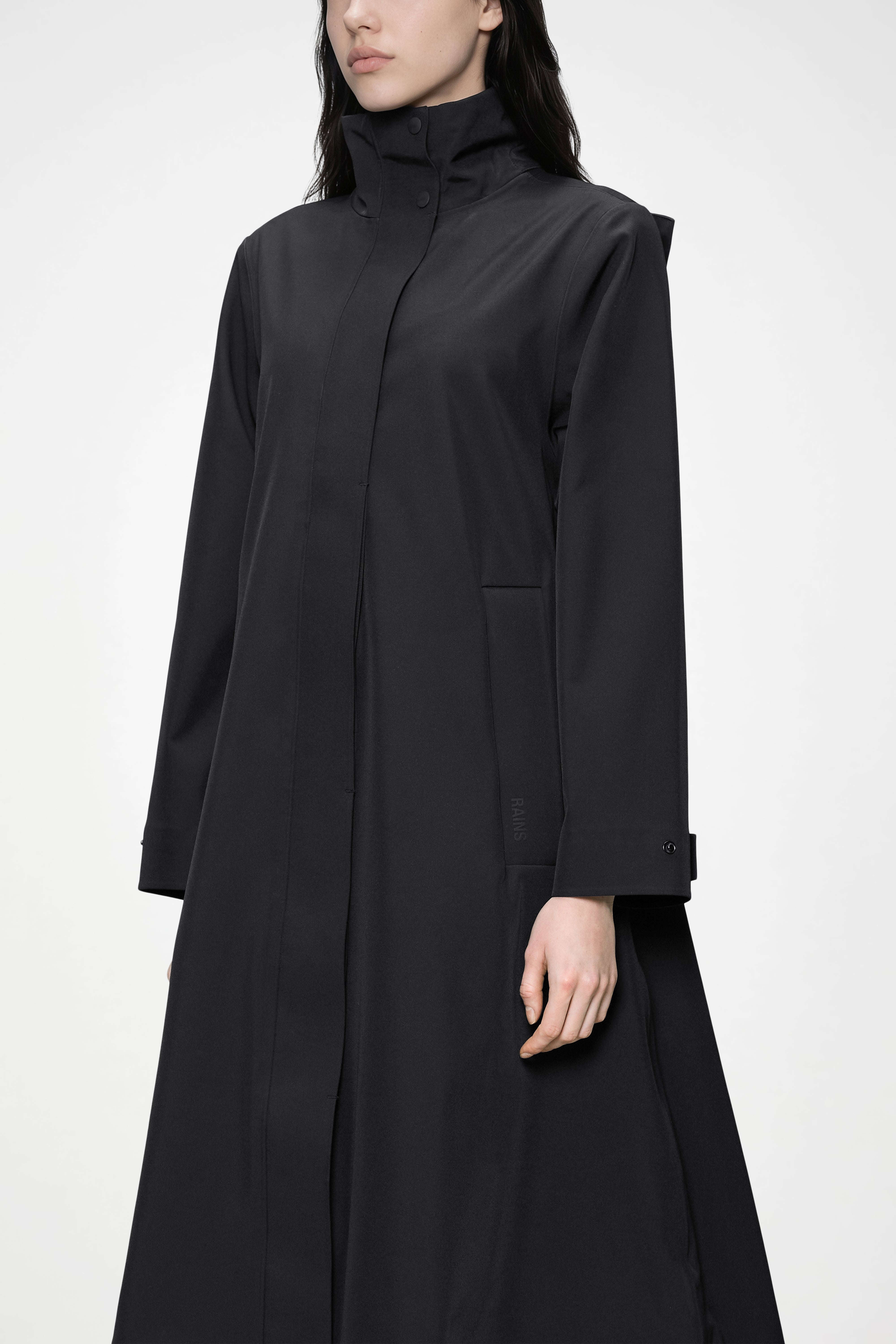 RAINS Suva Softshell A-Line W Jacket Black Jacket
