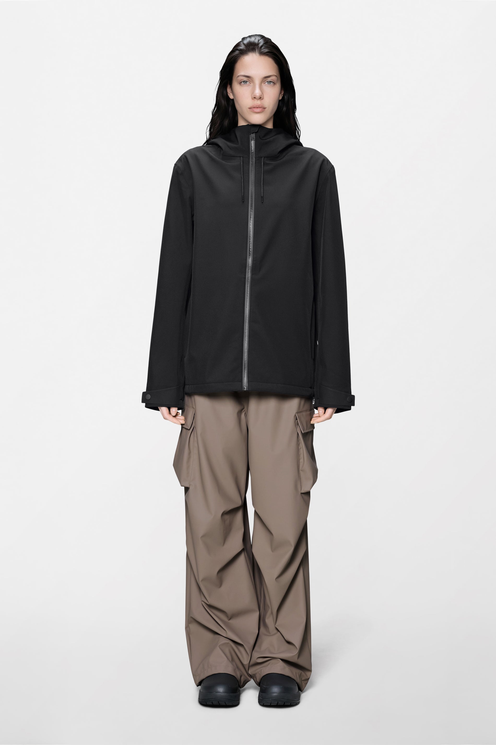 RAINS Suva Softshell Jacket Black Jacket