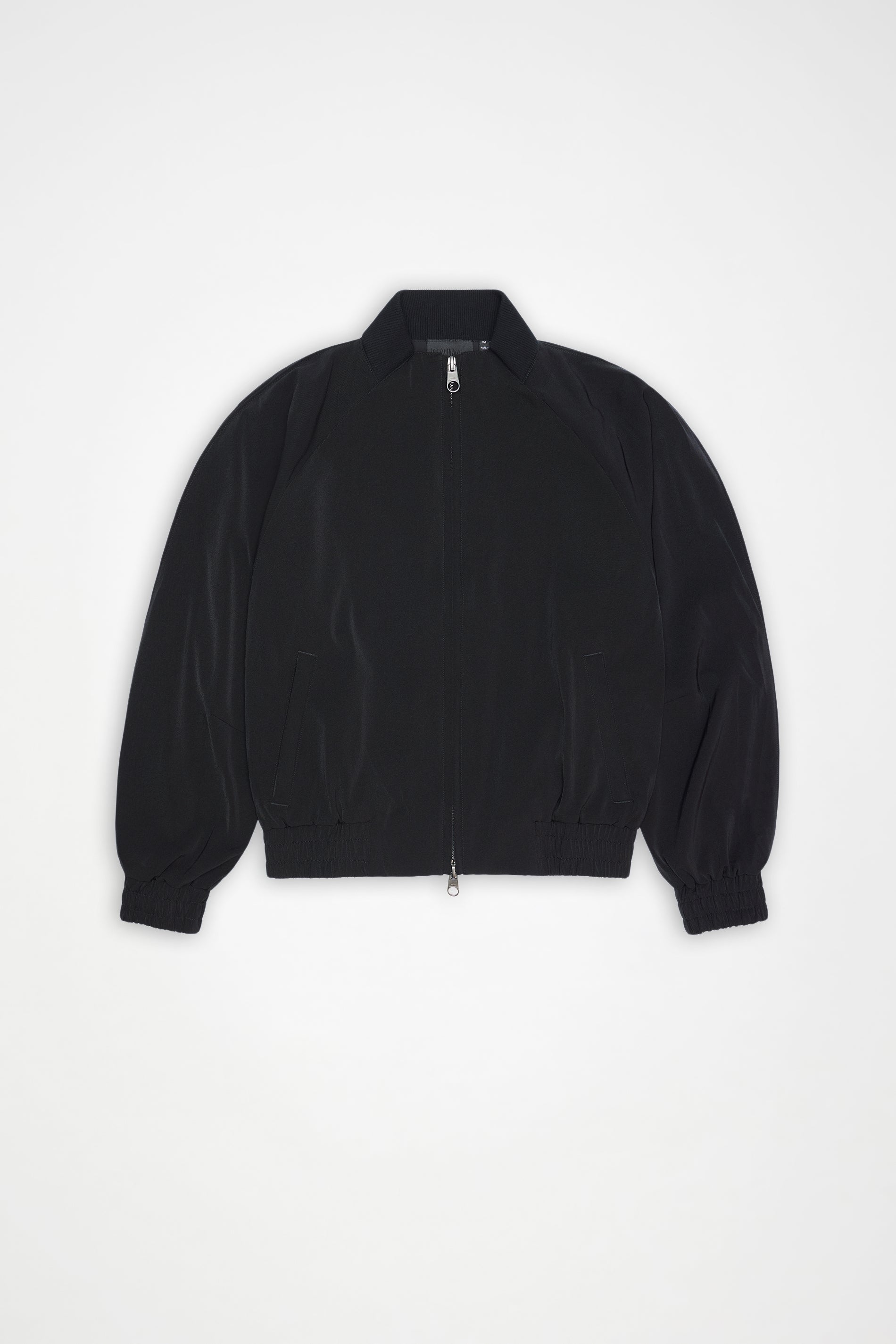RAINS Tech Woven Bomber Jacket Black Jacket