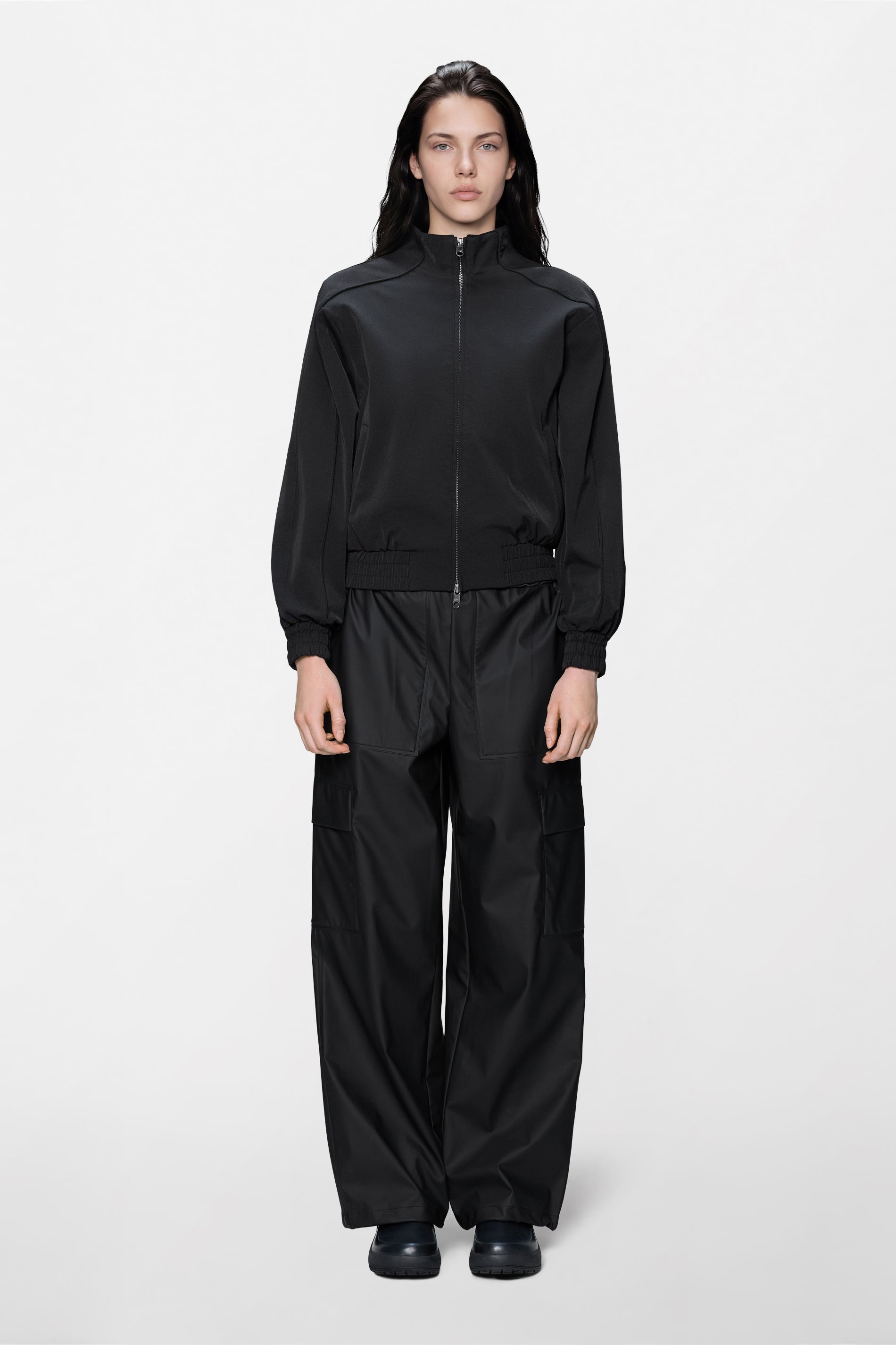 RAINS Tech Woven Track W Jacket Black Jacket