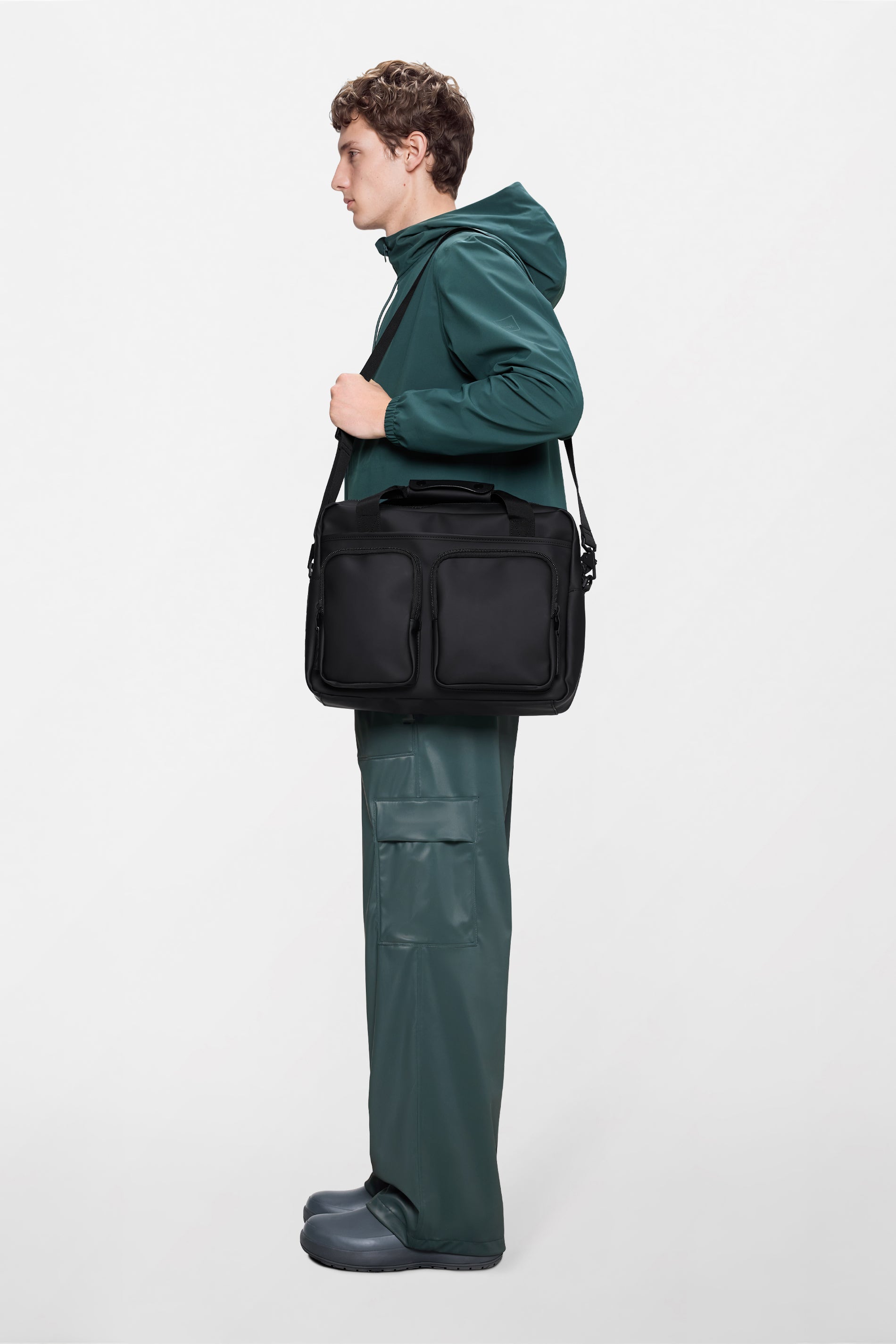 RAINS Texel Tech Bag Black 10.50L H30 x D9 x W39 cm Crossbody