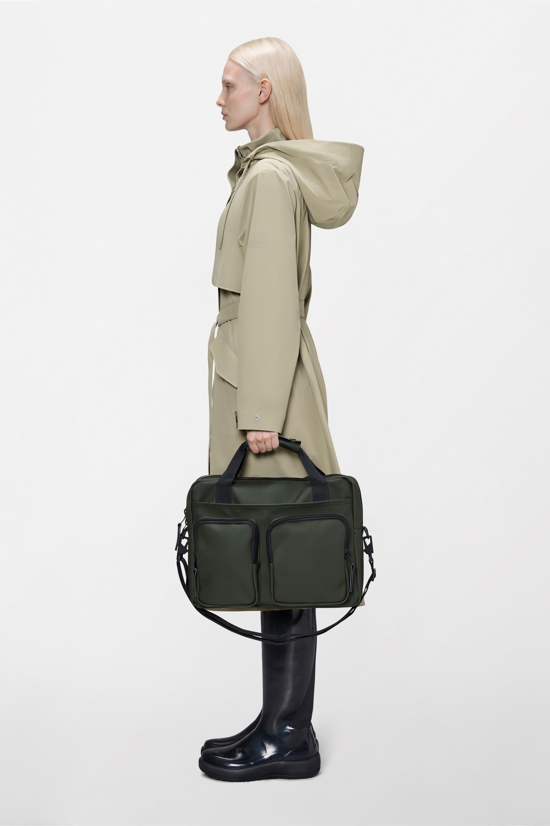 RAINS Texel Tech Bag Green 10.50L H30 x D9 x W39 cm Crossbody