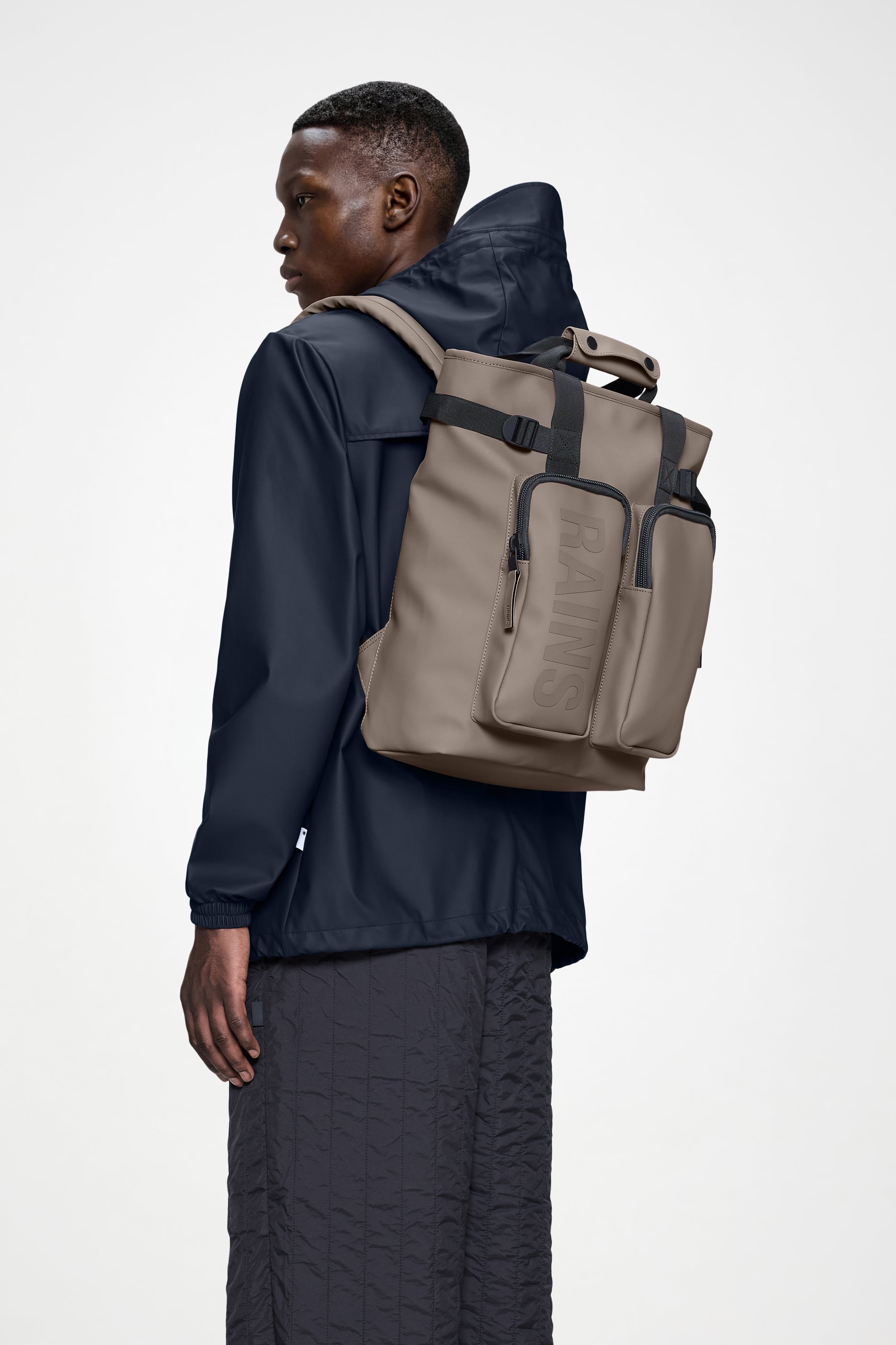 RAINS Texel Tote Backpack Cinder 15L H43 x D12.50 x W32 cm Backpack