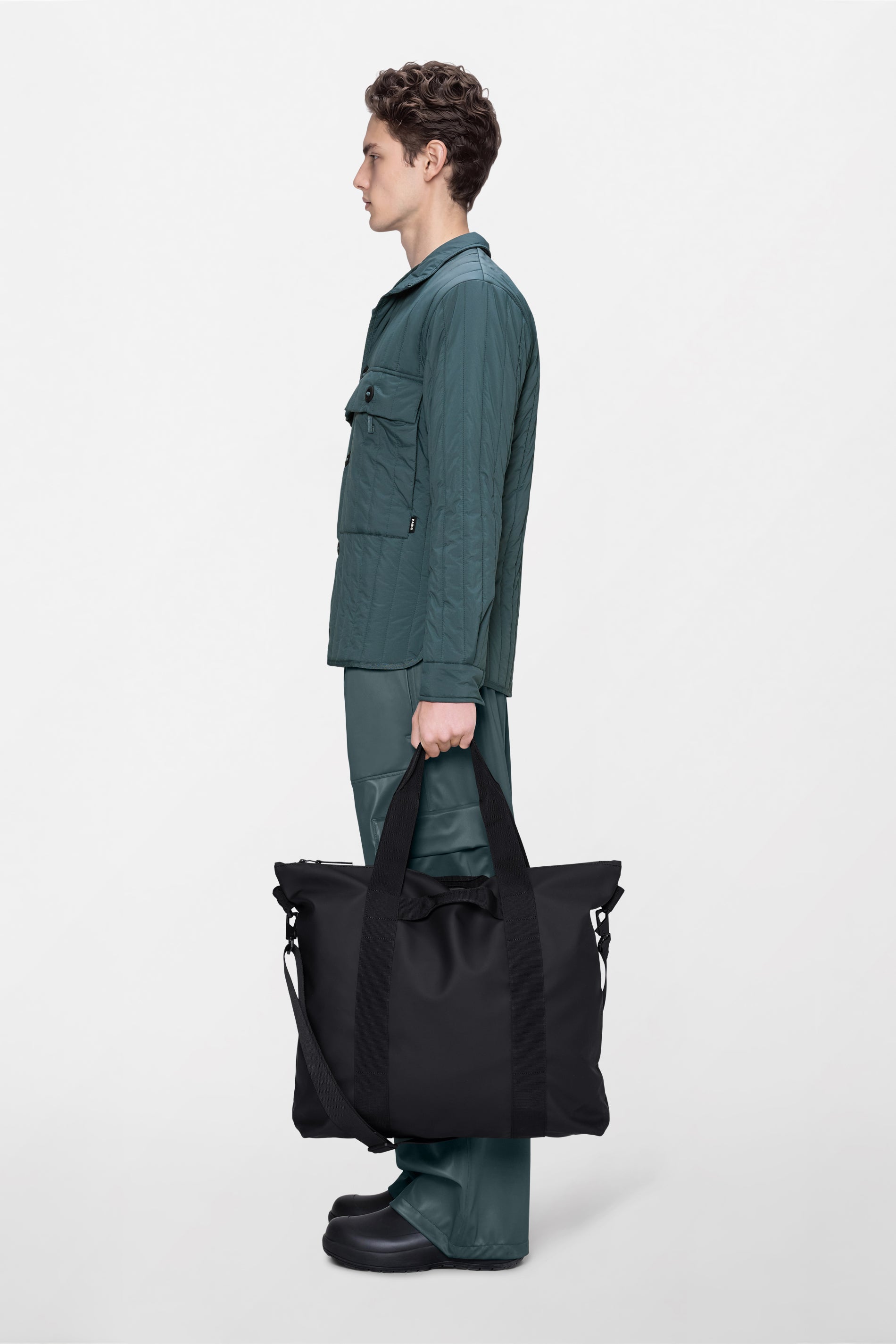 RAINS Tote Bag Black 22L H44 x D11 x W55 cm Tote