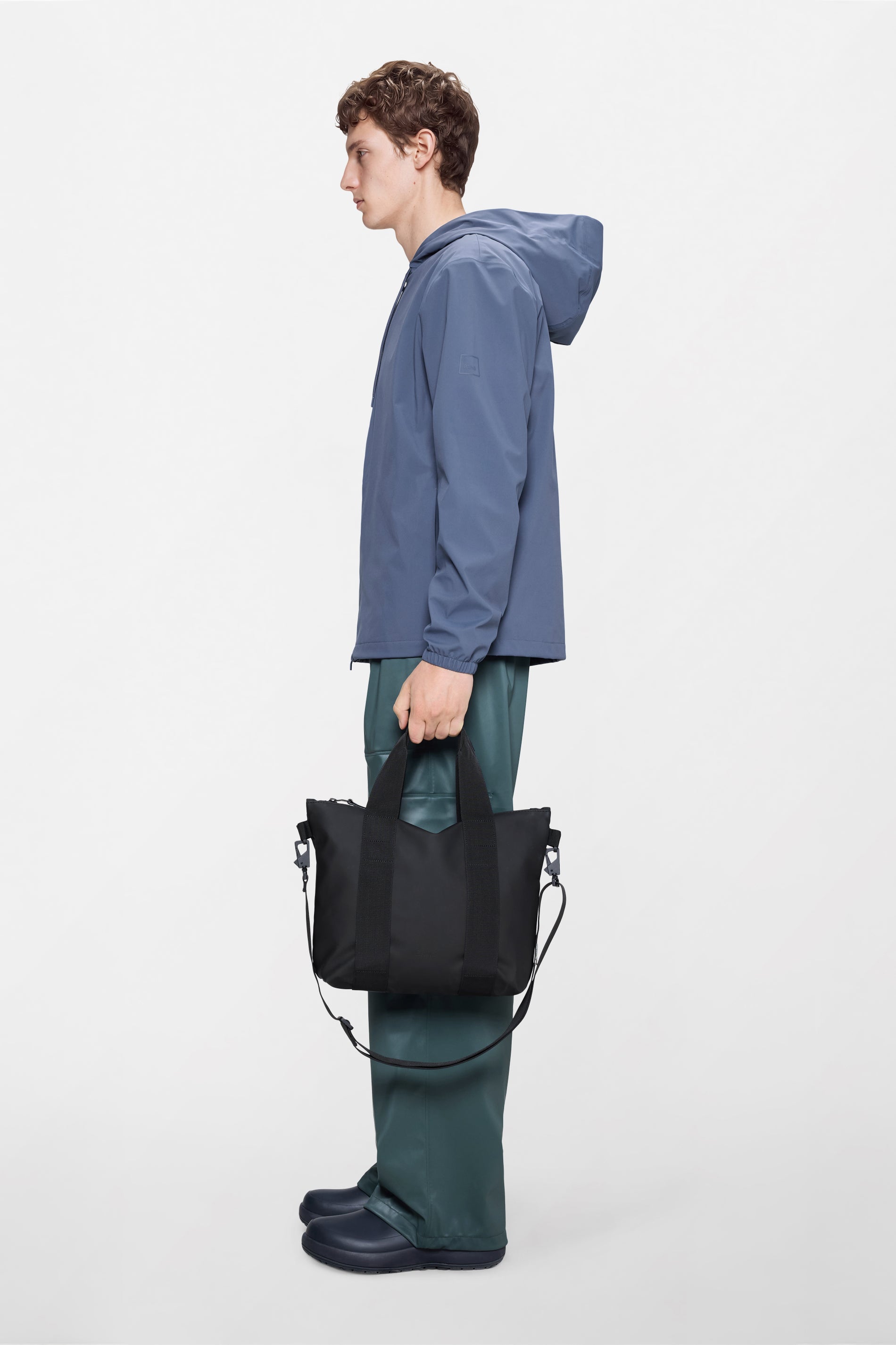 RAINS Tote Bag Micro Black 9L H29 x D10 x W39 cm Tote