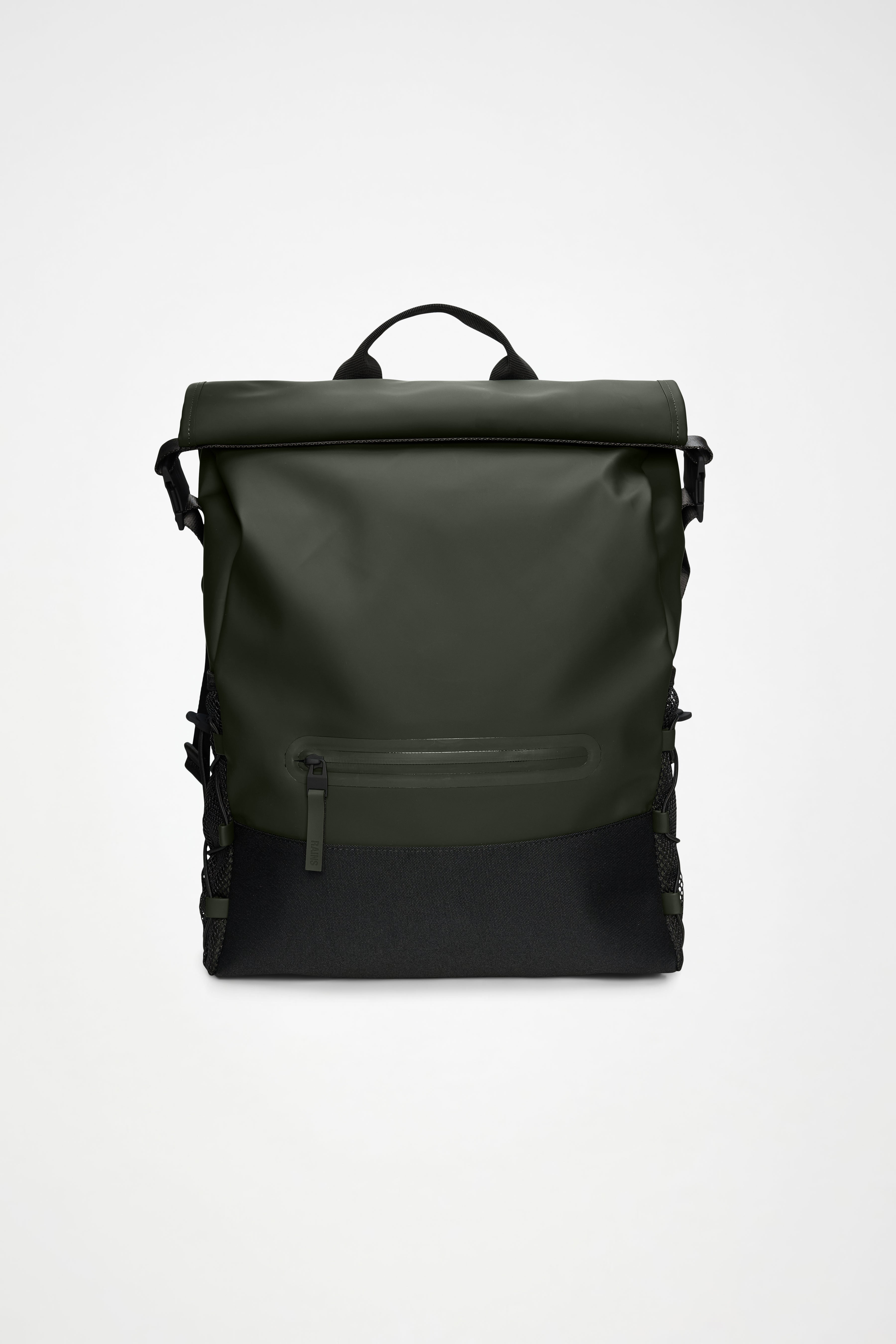 RAINS Trail Mountaineer Rolltop Green 29L H56 x D13 x W32 cm Backpack