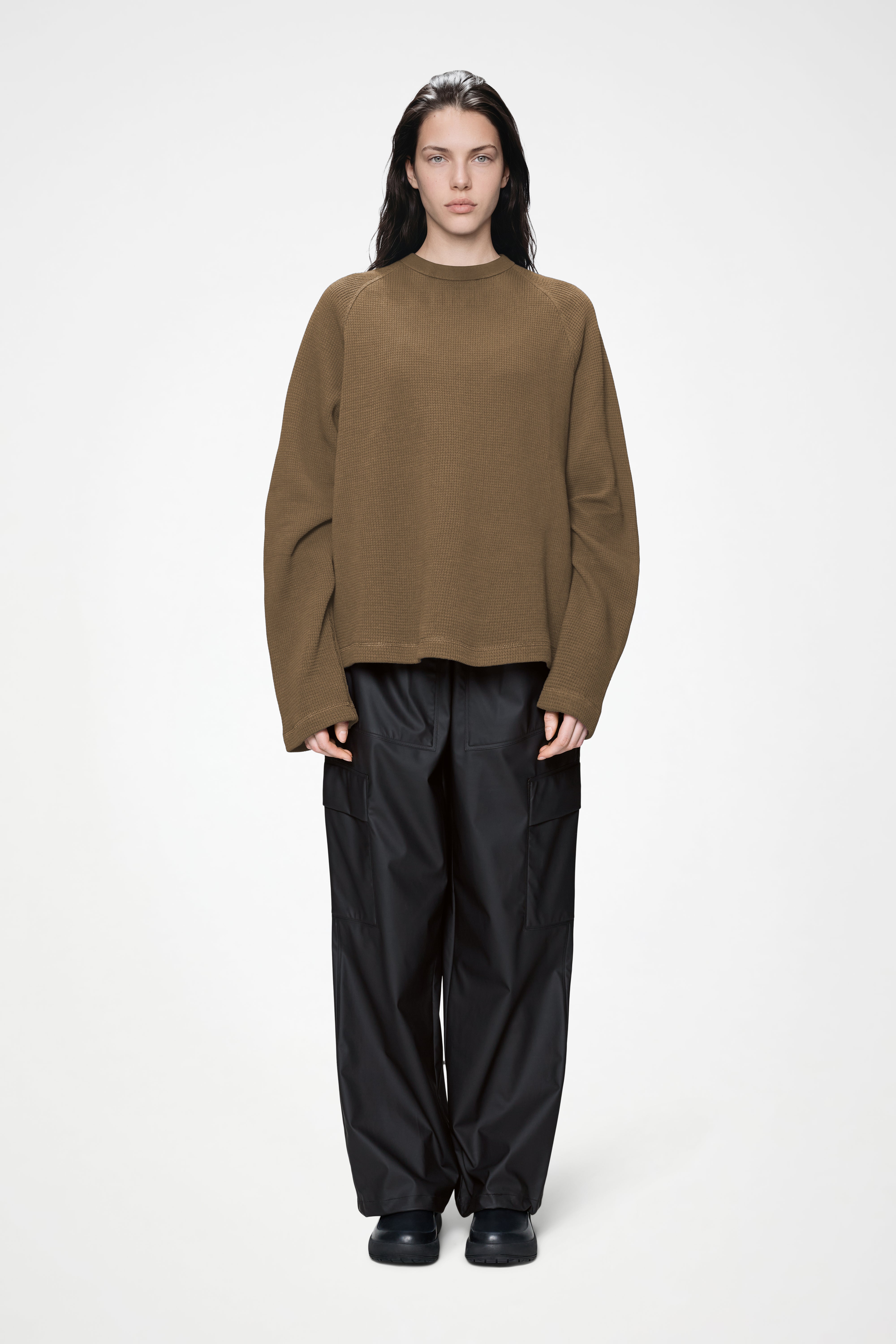 RAINS Waffle Long Sleeve T-Shirt Rains Splinter Long Sleeve
