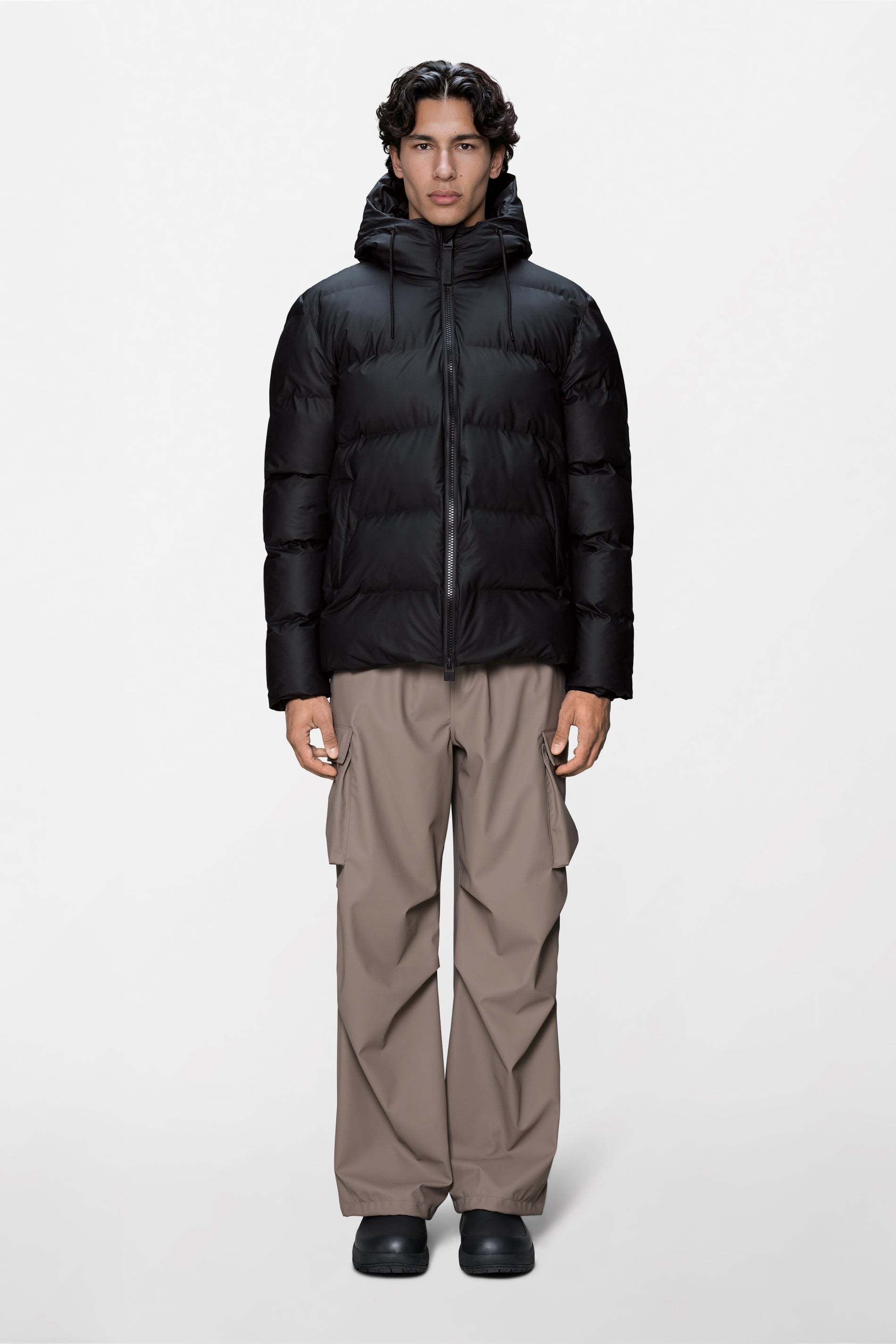 RAINS Alta Puffer Jacket Black Jacket