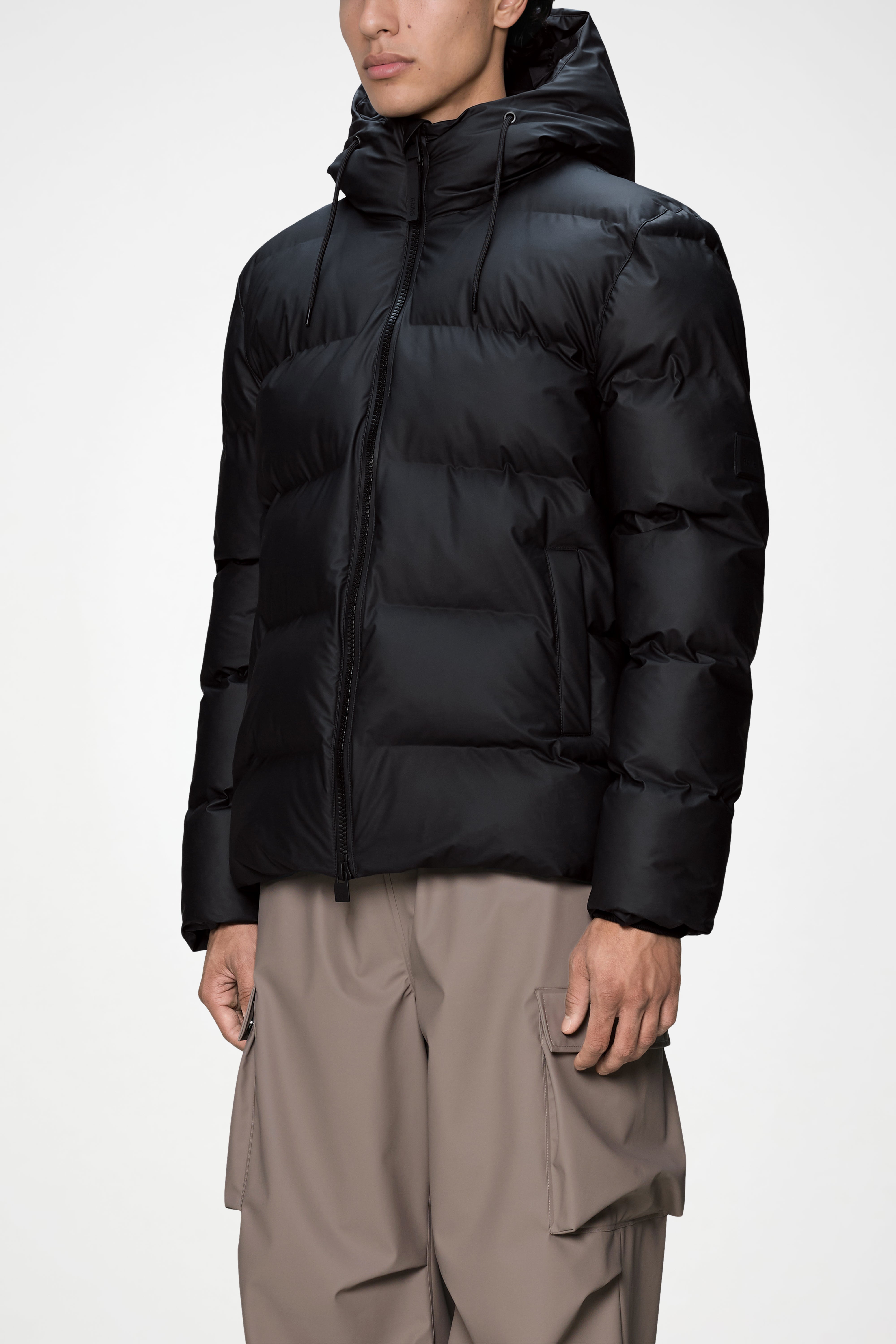 RAINS Alta Puffer Jacket Black Jacket