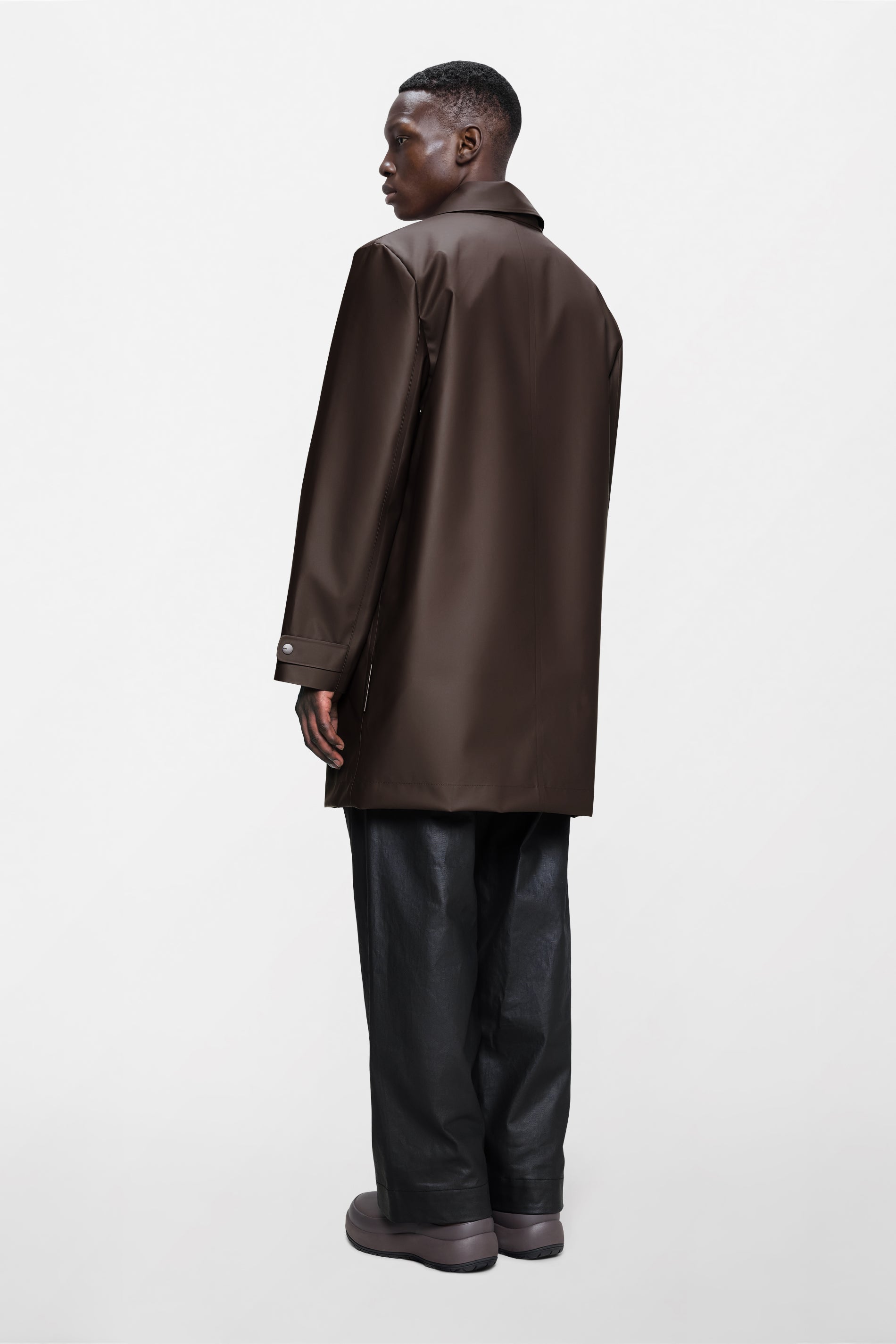 RAINS Nara Long Jacket Bark Jacket