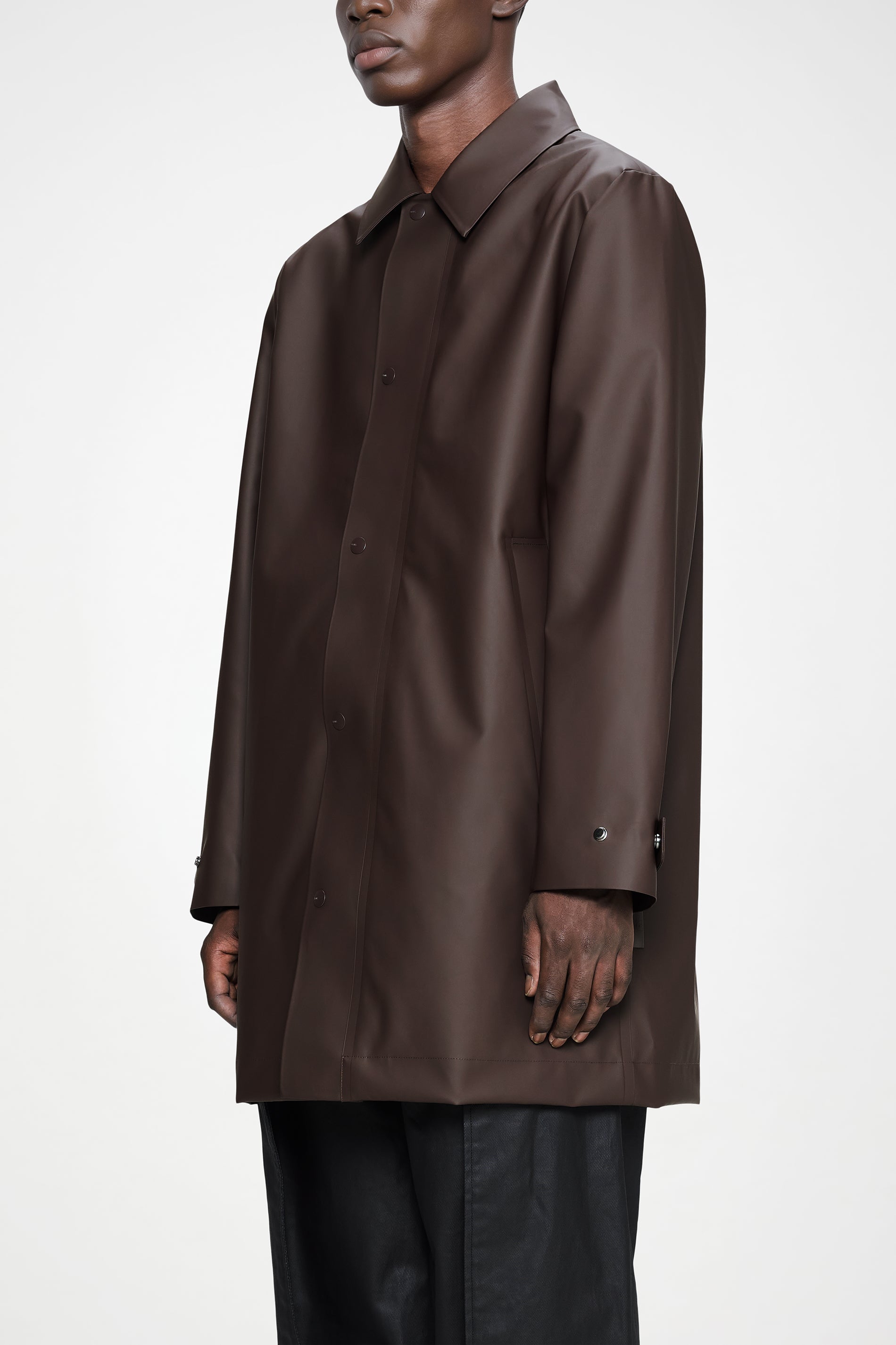 RAINS Nara Long Jacket Bark Jacket