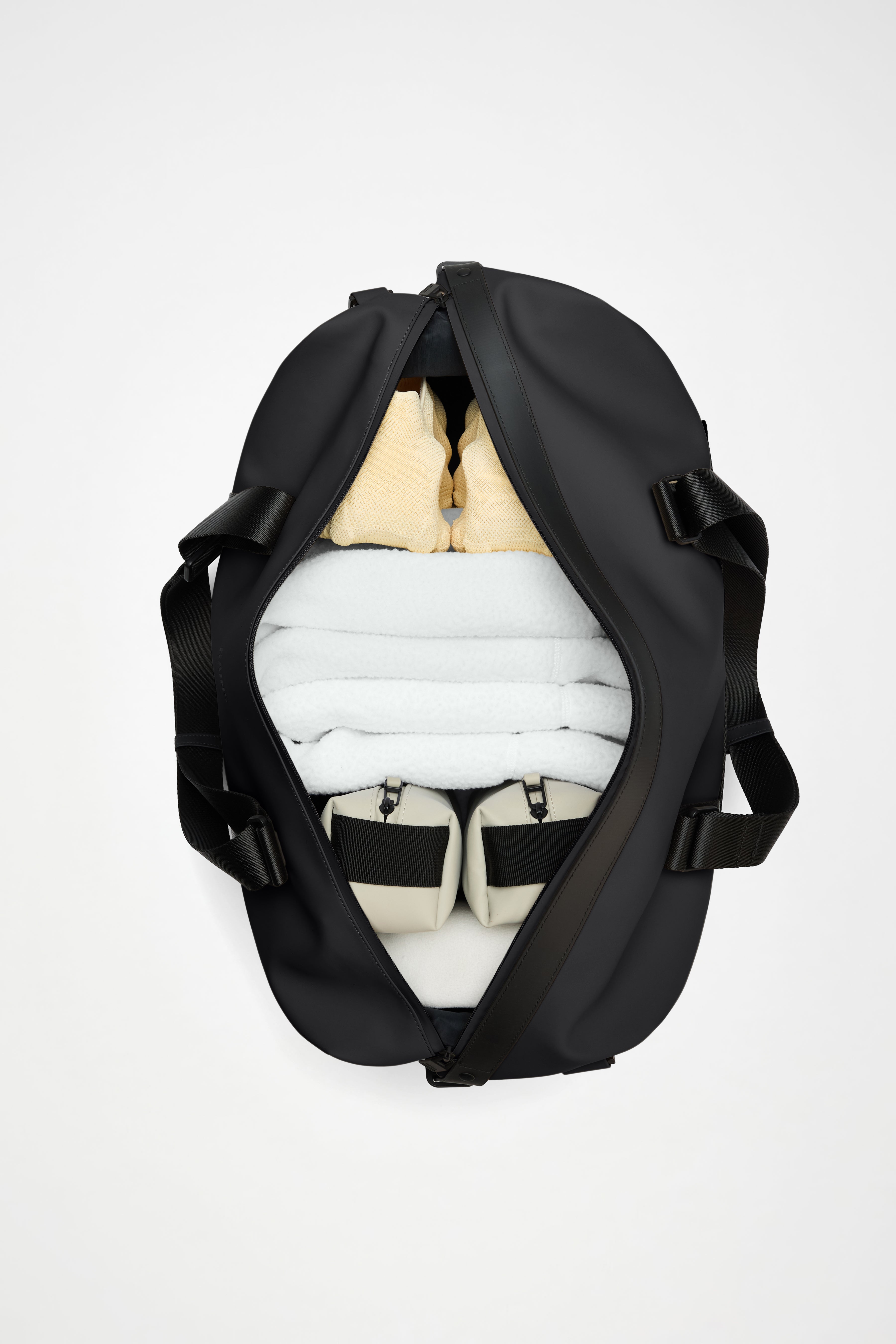 RAINS OTG Weekend Bag Beige 33L H28 x D22 x W50 cm Weekender